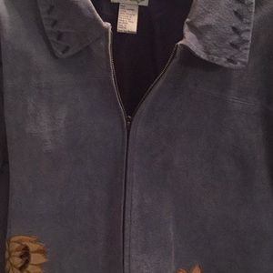 Vintage leather Jacket ,Quaker Factory!